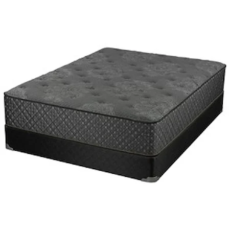 Twin Pocketed Coil Mattress, Plush and Wood Foundation